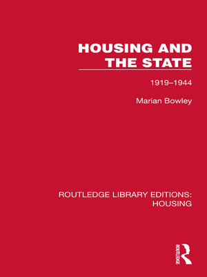 cover image of Housing and the State